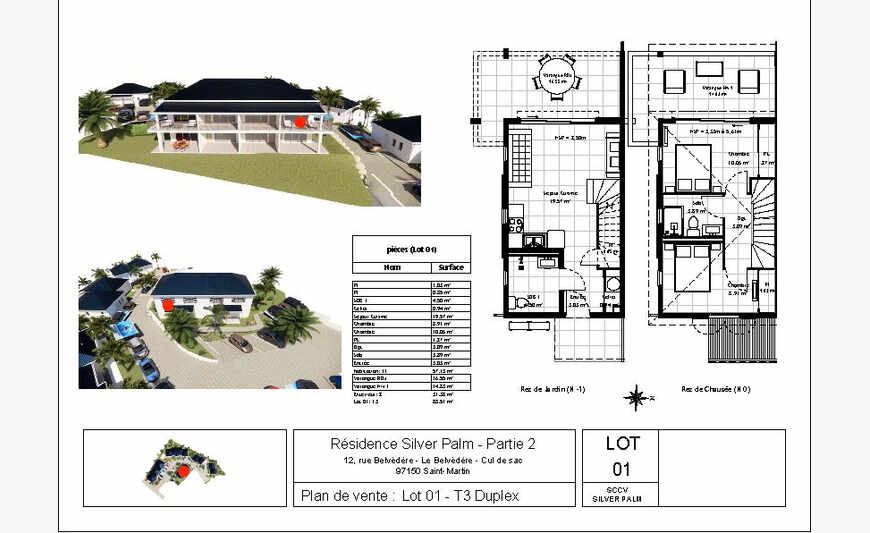 T3 Duplex - Vue Pinel - Neuf - Terrasses et Jardin