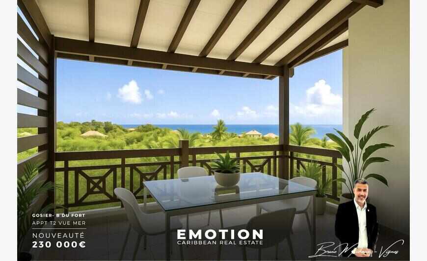 Appartement 48 m2 T2 Bas du fort vue mer