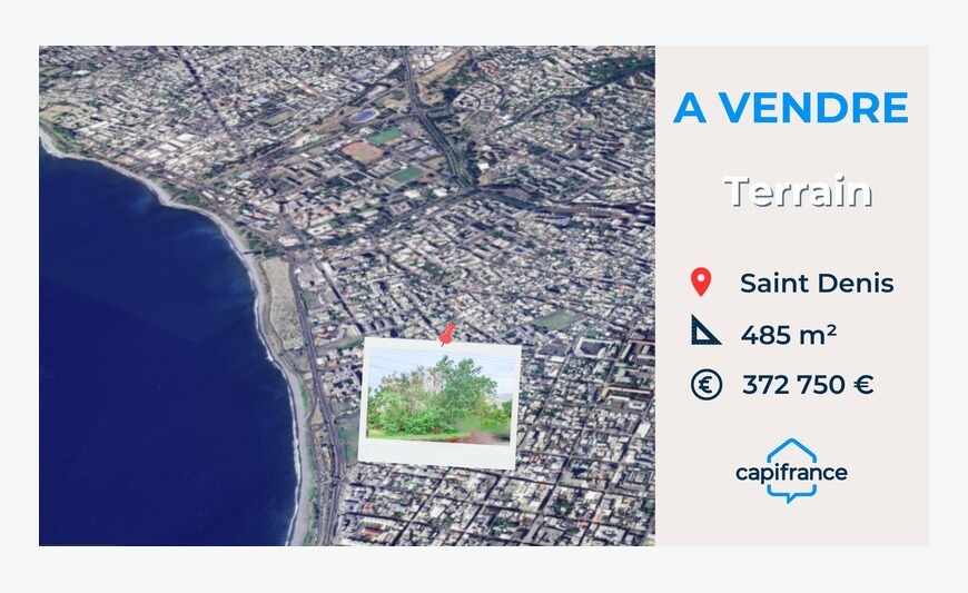 Terrain à bâtir de 485 m² dans lotissement sécurisé -