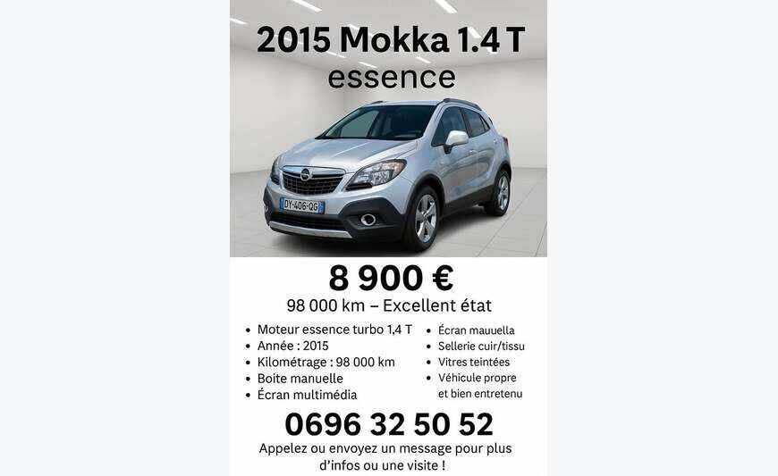 OPEL MOKKA 1.4 T GARANTIE 1 an