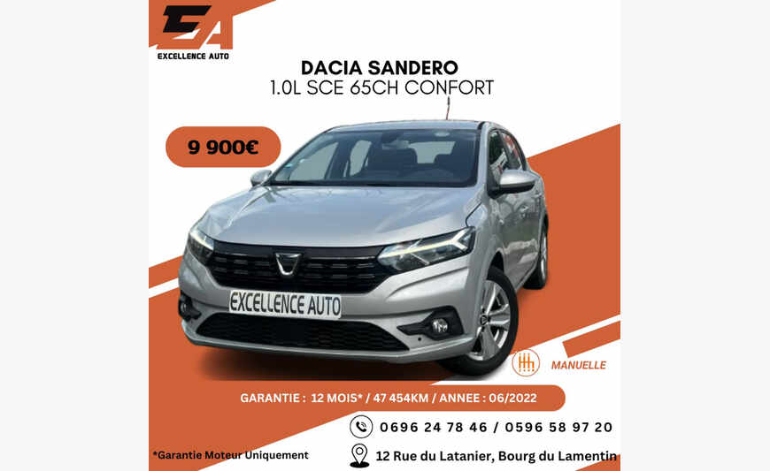 DACIA SANDERO 1.0L SCE 65CH CONFORT