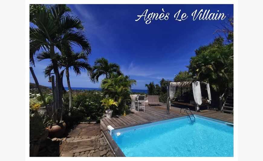 Maison Très Atypique Vue Mer avec Piscine + 2 Chambres