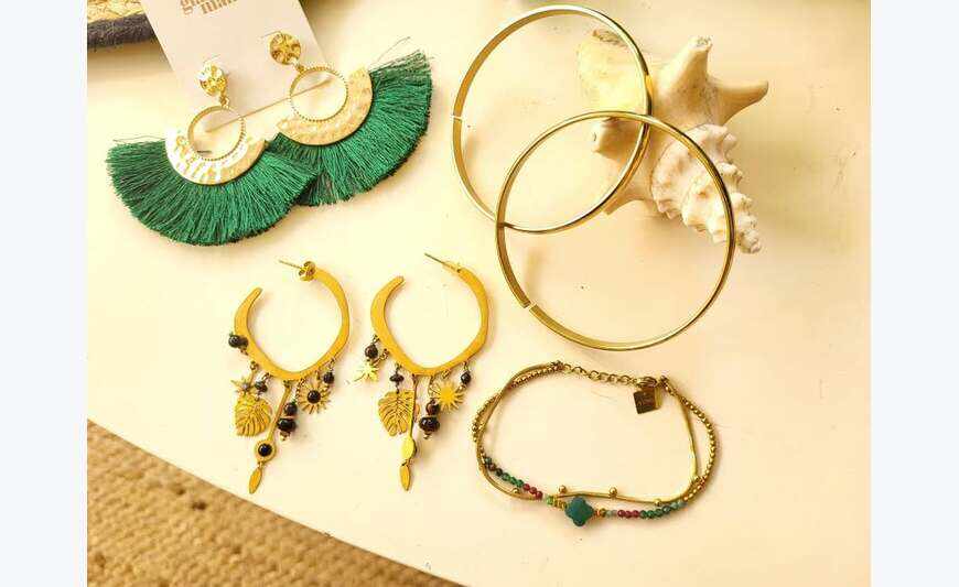 Lot bijoux d'occaz' acier & Fantaisie