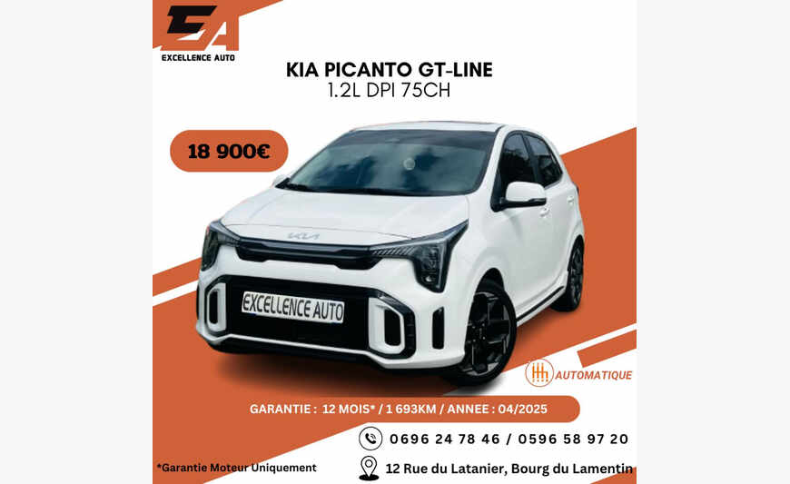 KIA PICANTO GT-LINE 1.2L DPI 75CH