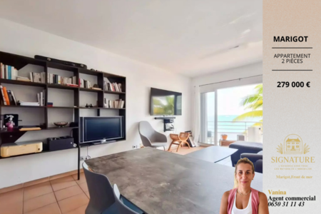 SOUS OFFRE - T2 avec deux balcons vue mer