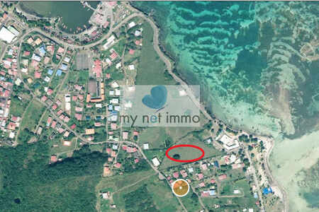 Sur la plage...parcelle de 585 m² à la Pointe Faula
