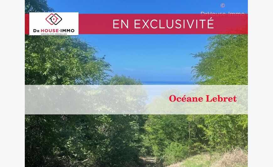 En exclusivité terrain 1162m2 vue mer