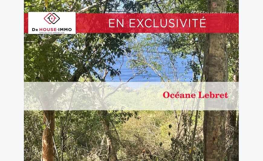 En exclusivité terrain 1161m2 vue mer