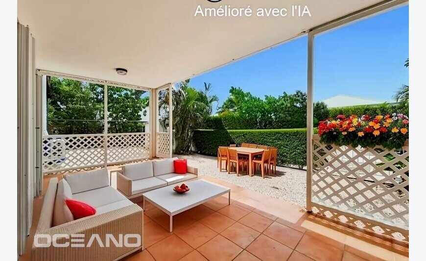 Appartement 3 chambres sur jardin - Baie Orientale
