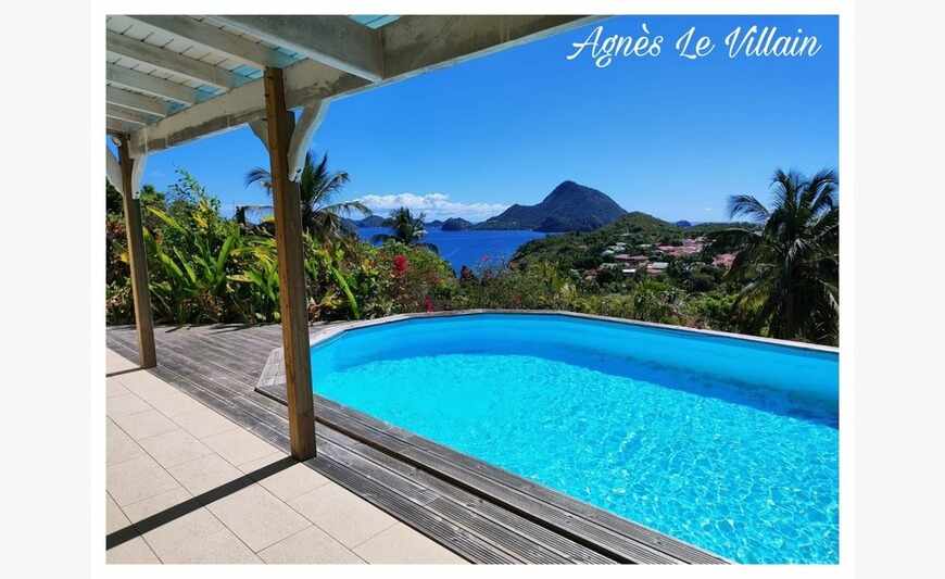 Maison avec Piscine vue sur la Baie des Saintes