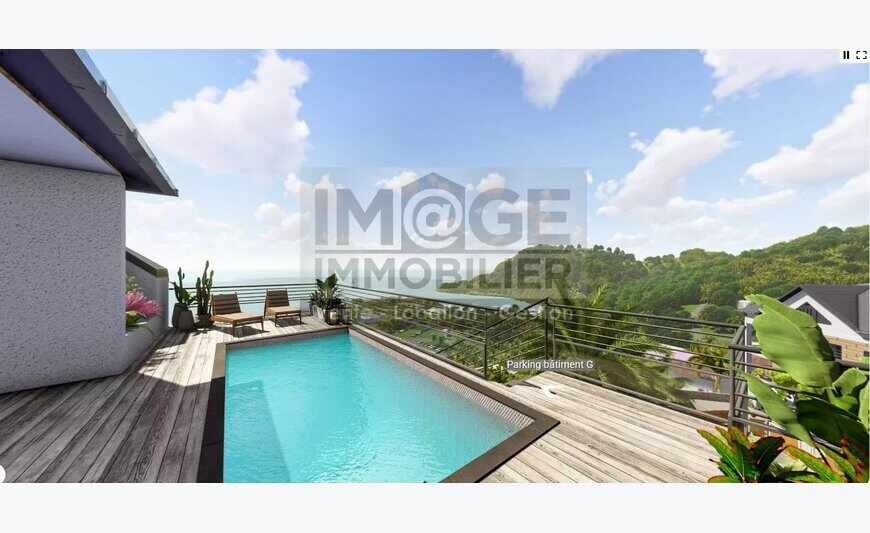 T4 Penthouse avec piscine, vue mer