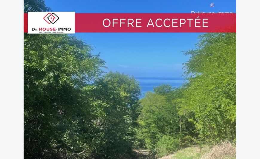 En exclusivité terrain 1162m2 vue mer