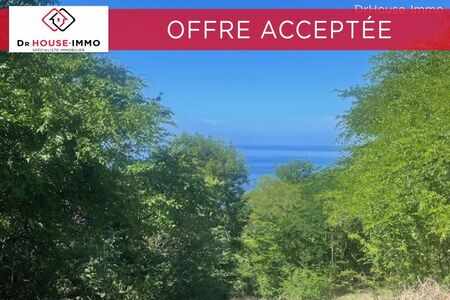 En exclusivité terrain 1162m2 vue mer