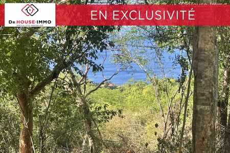 En exclusivité terrain 1161m2 vue mer