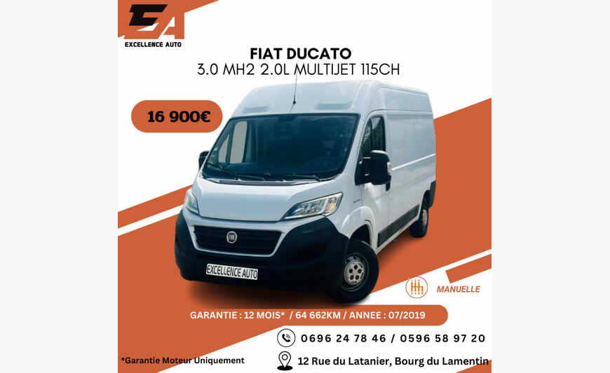 FIAT DUCATO 3.0 MH2 2.0L MULTIJET 115CH