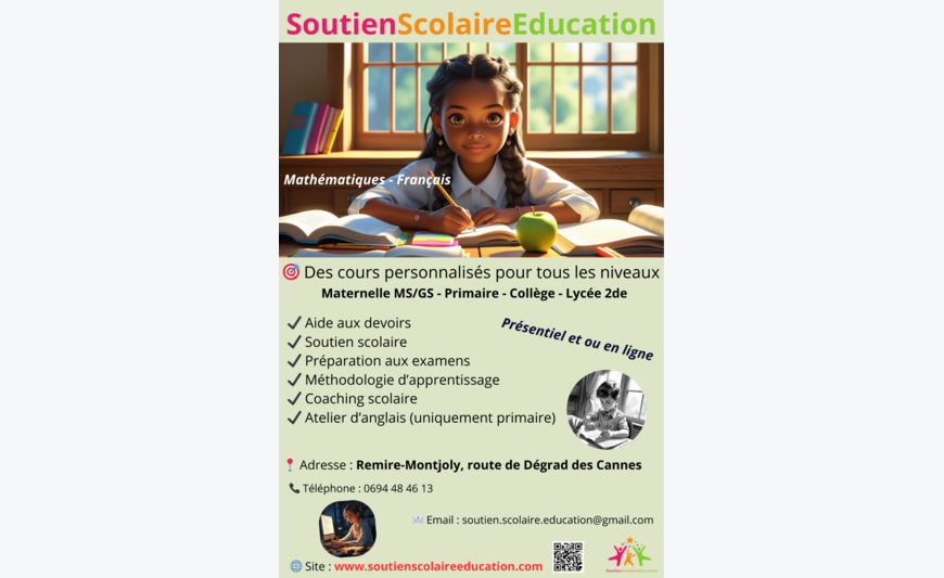 Soutien scolaire – Rentrée 2025/2026