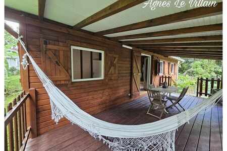 Maison en bois sur Terrain Arboré