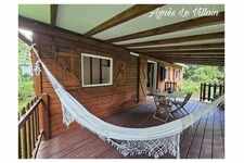 Maison en bois sur Terrain Arboré