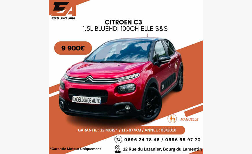 CITROEN C3 1.5L BLUEHDI 100CH ELLE S&S