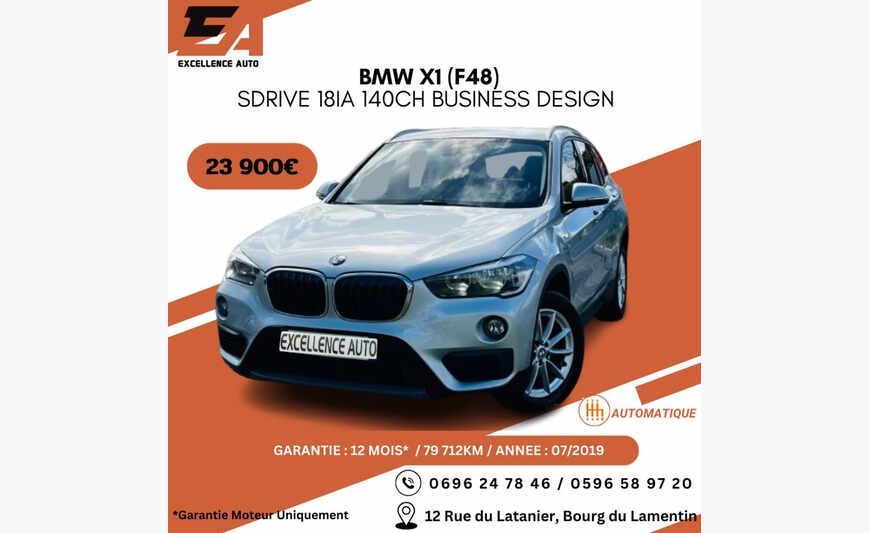 BMW X1 (F48) SDRIVE 18IA 140CH BUSINESS DESIGN