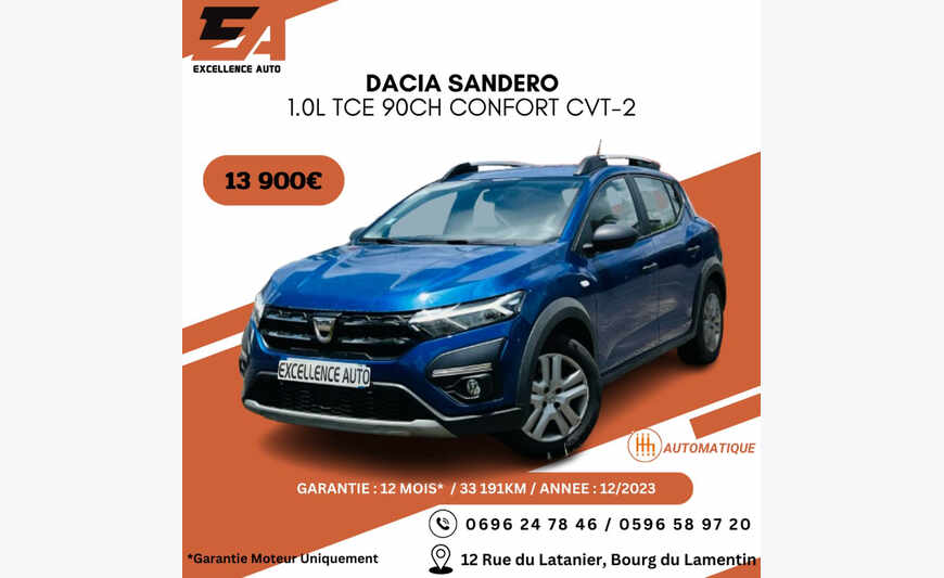 DACIA SANDERO 1.0L TCE 90CH CONFORT CVT-2