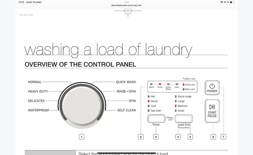 LAVE LINGE SAMSUNG 100V 20KGS