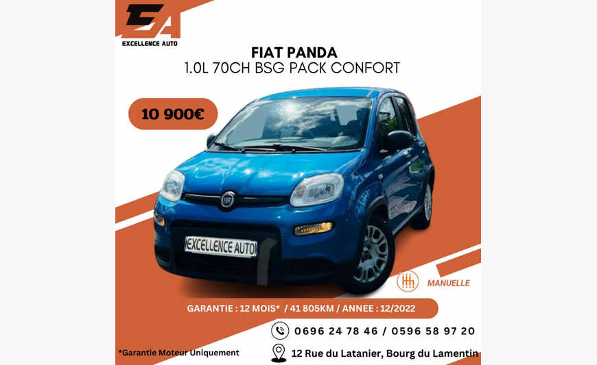 FIAT PANDA 1.0L 70CH BSG PACK CONFORT