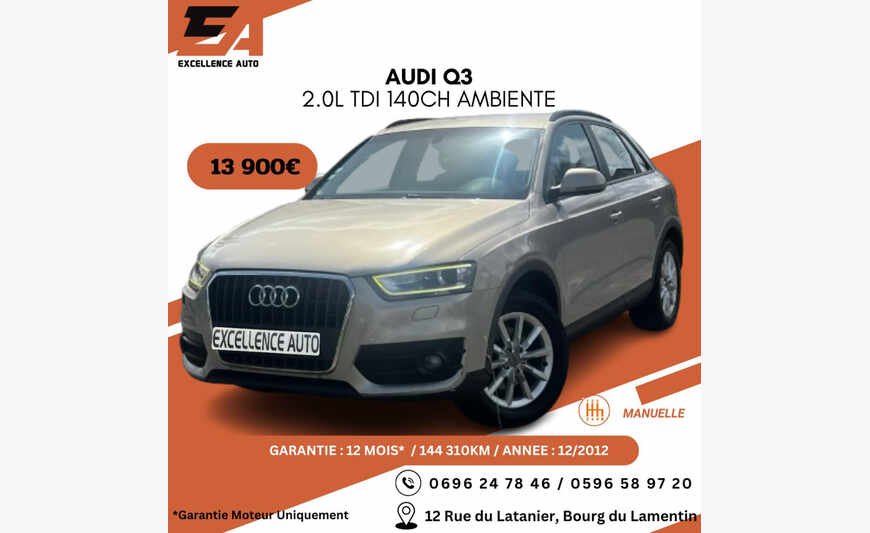 AUDI Q3 2.0L TDI 140CH AMBIENTE