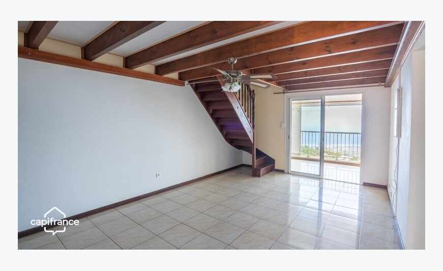 Saline-les-Hauts - Duplex F4 avec superbe vue océan, jardin
