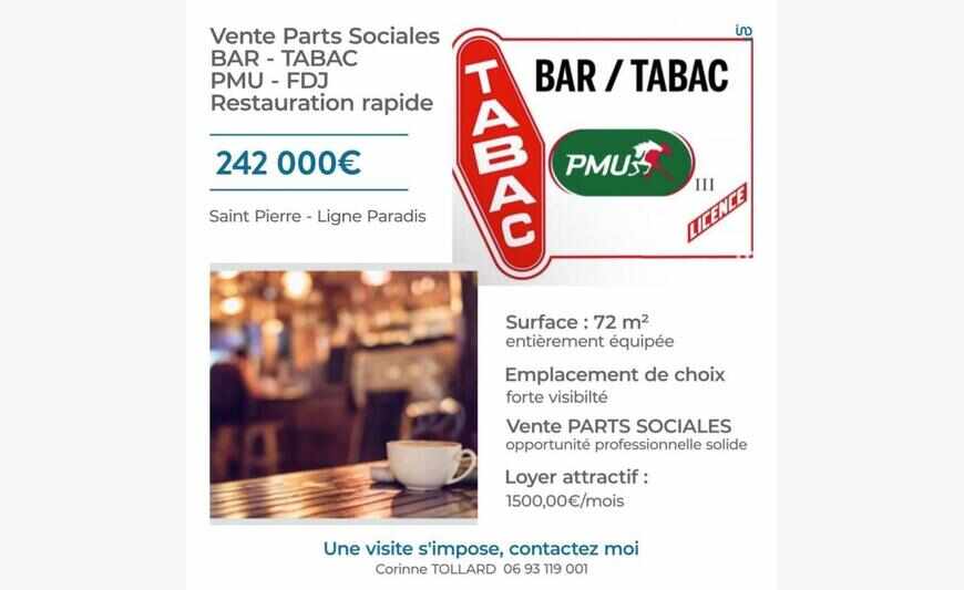 Bar-tabac 72 m²