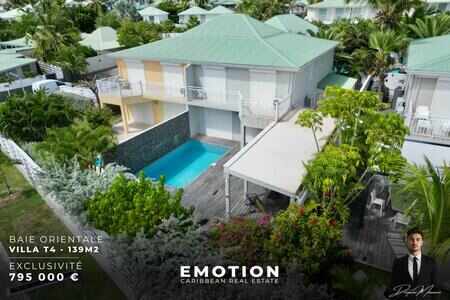 Villa T4 de 139 mètres carrés avec piscine et jardin à 100 m