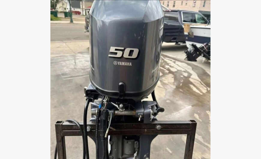 Used Yamaha 50 HP 4-Stroke Outboard Motor Engine