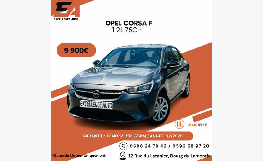 OPEL CORSA F 1.2L 75CH