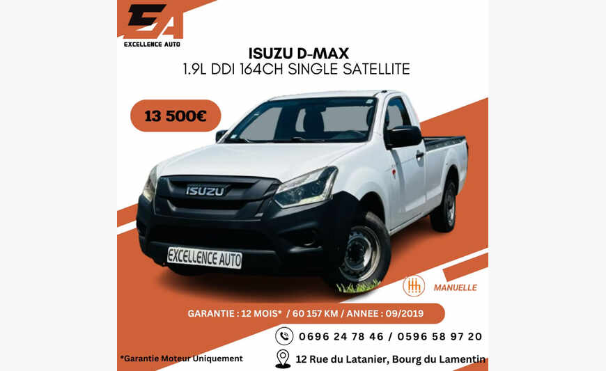 ISUZU D-MAX 1.9L DDI 164CH SINGLE SATELLITE